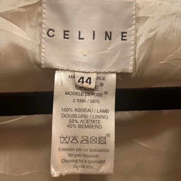 CELINE 100% Lambskin Women’s Jacket size 44. Made in France. Perfect condition. - Picture 5 of 17